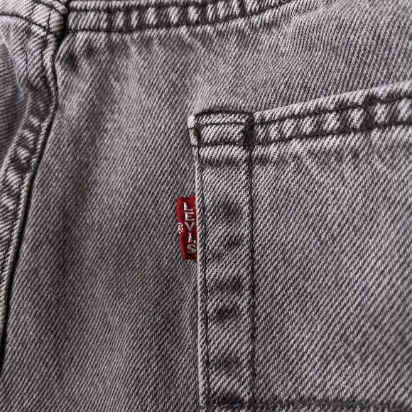 Levis Premium 501 Jeans Mens 36 x 36 Gray Straight Leg Button Fly Big E Denim - Picture 12 of 15